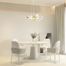 Modern Pendelleuchte Metall/Glas Schwarz Wohnzimmer