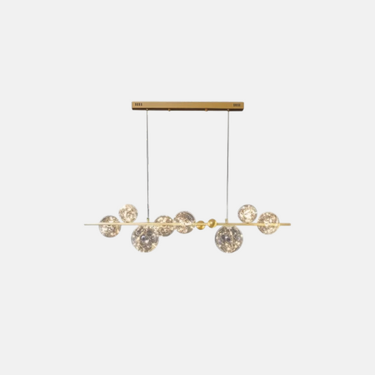 Modern Pendelleuchte Metall/Glas Schwarz Wohnzimmer