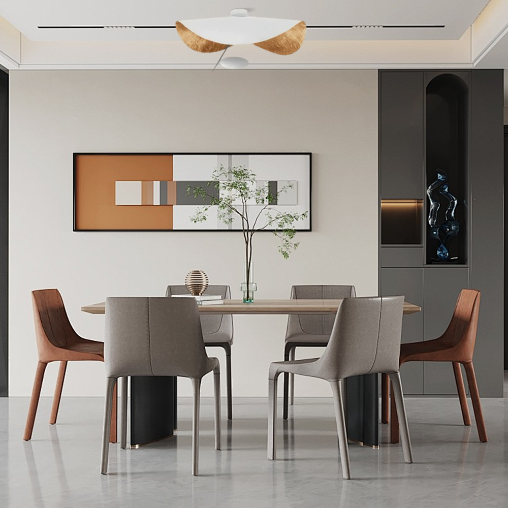 Moderne Pendelleuchte/Denkenleuchte LED Metall Schwarz/Gold Wohnzimmer