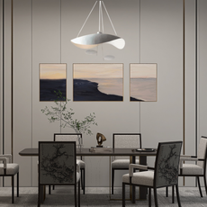 Moderne Pendelleuchte/Denkenleuchte LED Metall Schwarz/Gold Wohnzimmer