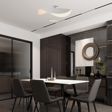 Moderne Pendelleuchte/Denkenleuchte LED Metall Schwarz/Gold Wohnzimmer