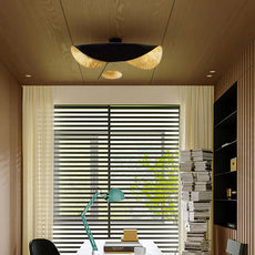 Moderne Pendelleuchte/Denkenleuchte LED Metall Schwarz/Gold Wohnzimmer