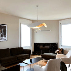 Moderne Pendelleuchte/Denkenleuchte LED Metall Schwarz/Gold Wohnzimmer