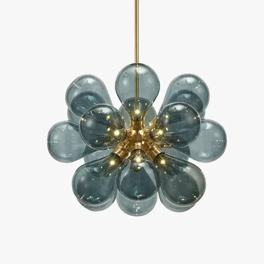 Modern Metall Pendelleuchte Blau/Lila Esszimmer