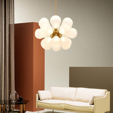 Modern Metall Pendelleuchte Blau/Lila Esszimmer