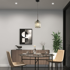 Nordic Pendelleuchte LED Glas Gold Esszimmer