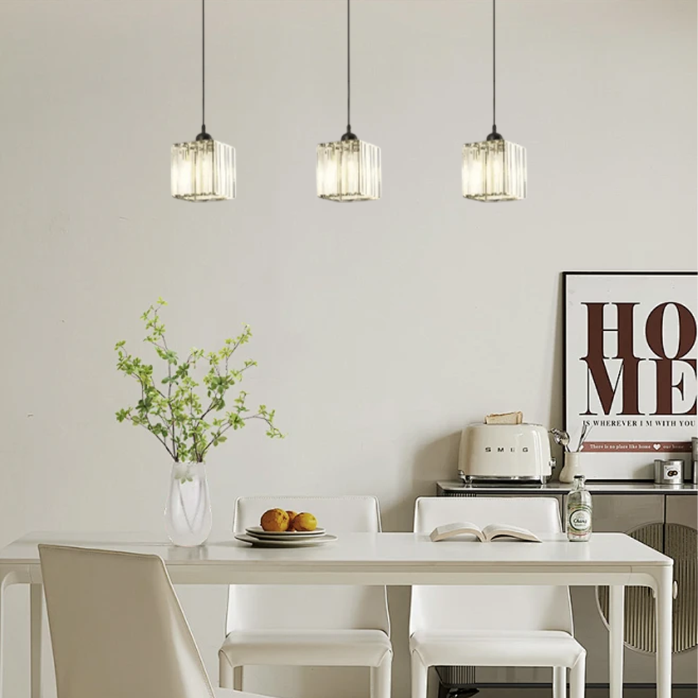 Nordic Pendelleuchte LED Glas Gold Esszimmer
