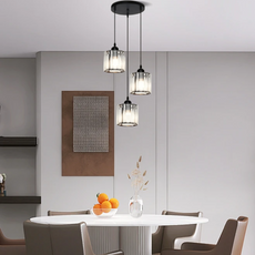 Nordic Pendelleuchte LED Glas Gold Esszimmer
