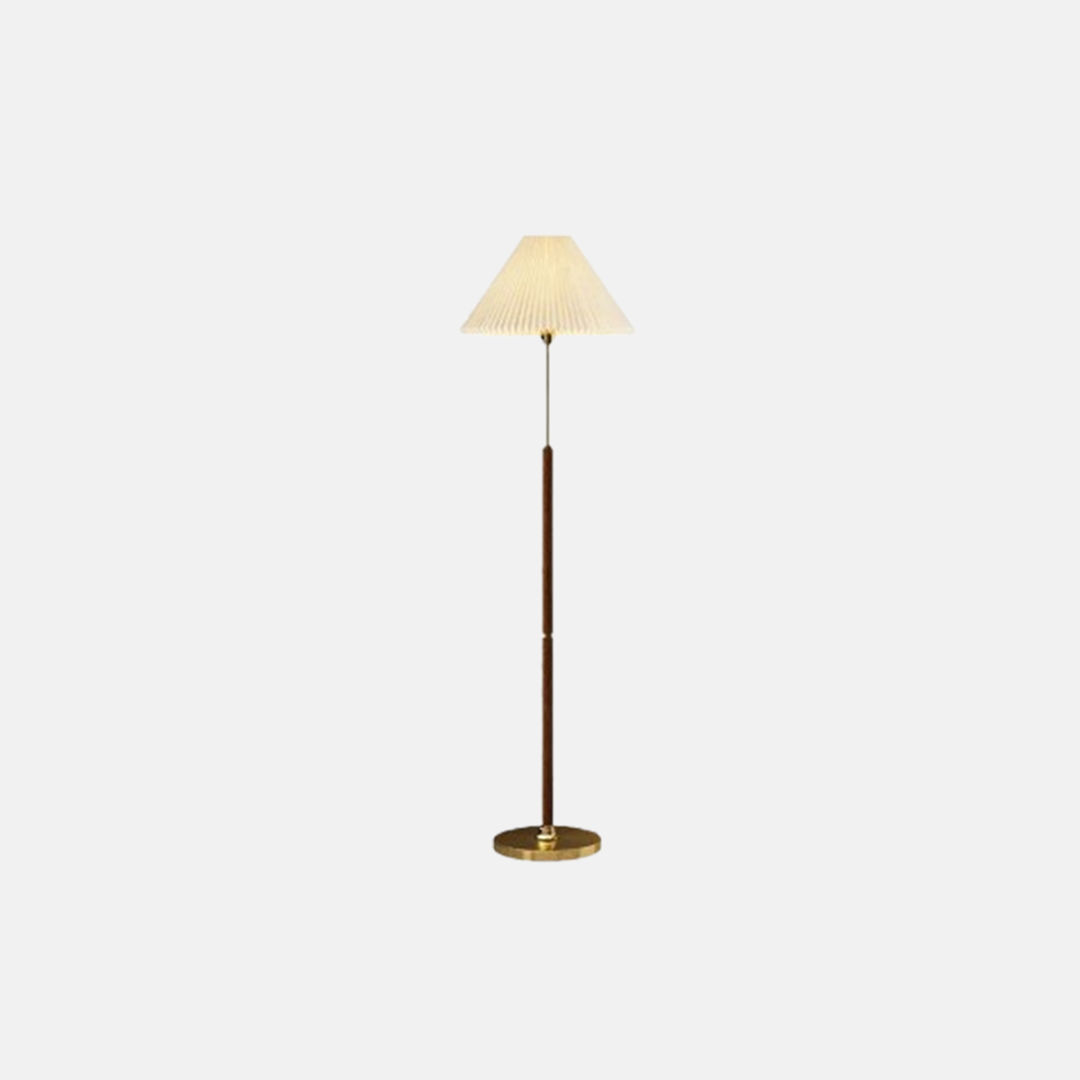 Vintage Stehleuchte/Tischleuhte Kappenförmig Metall Beige Wohnzimmer 