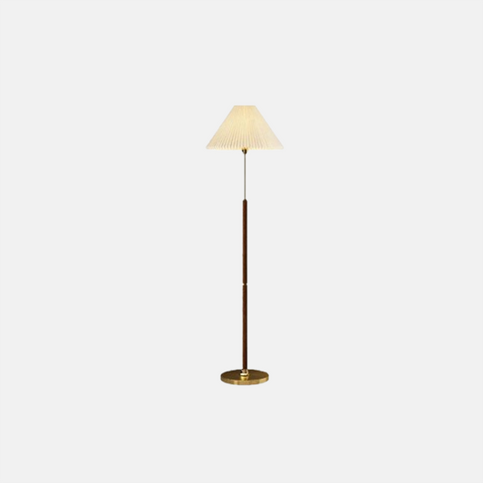 Vintage Stehleuchte/Tischleuhte Kappenförmig Metall Beige Wohnzimmer 
