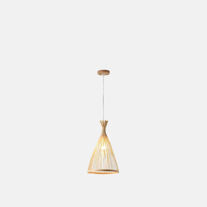 Rustikal Pendelleuchte Holz Holzfarbe Wohnzimmer
