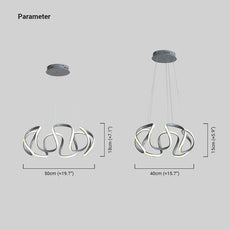 Modern Pendelleuchte Acryl Kaffee Esszimmer