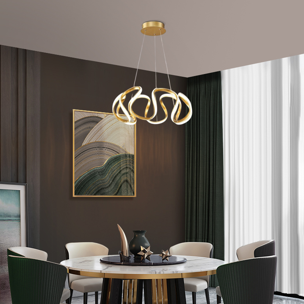Modern Pendelleuchte Acryl Kaffee Esszimmer