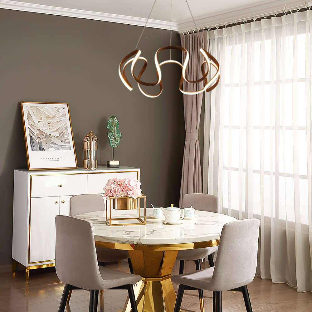 Modern Pendelleuchte Acryl Kaffee Esszimmer