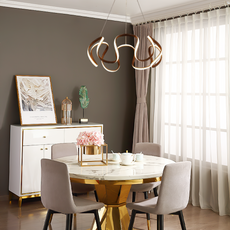 Modern Pendelleuchte Acryl Kaffee Esszimmer