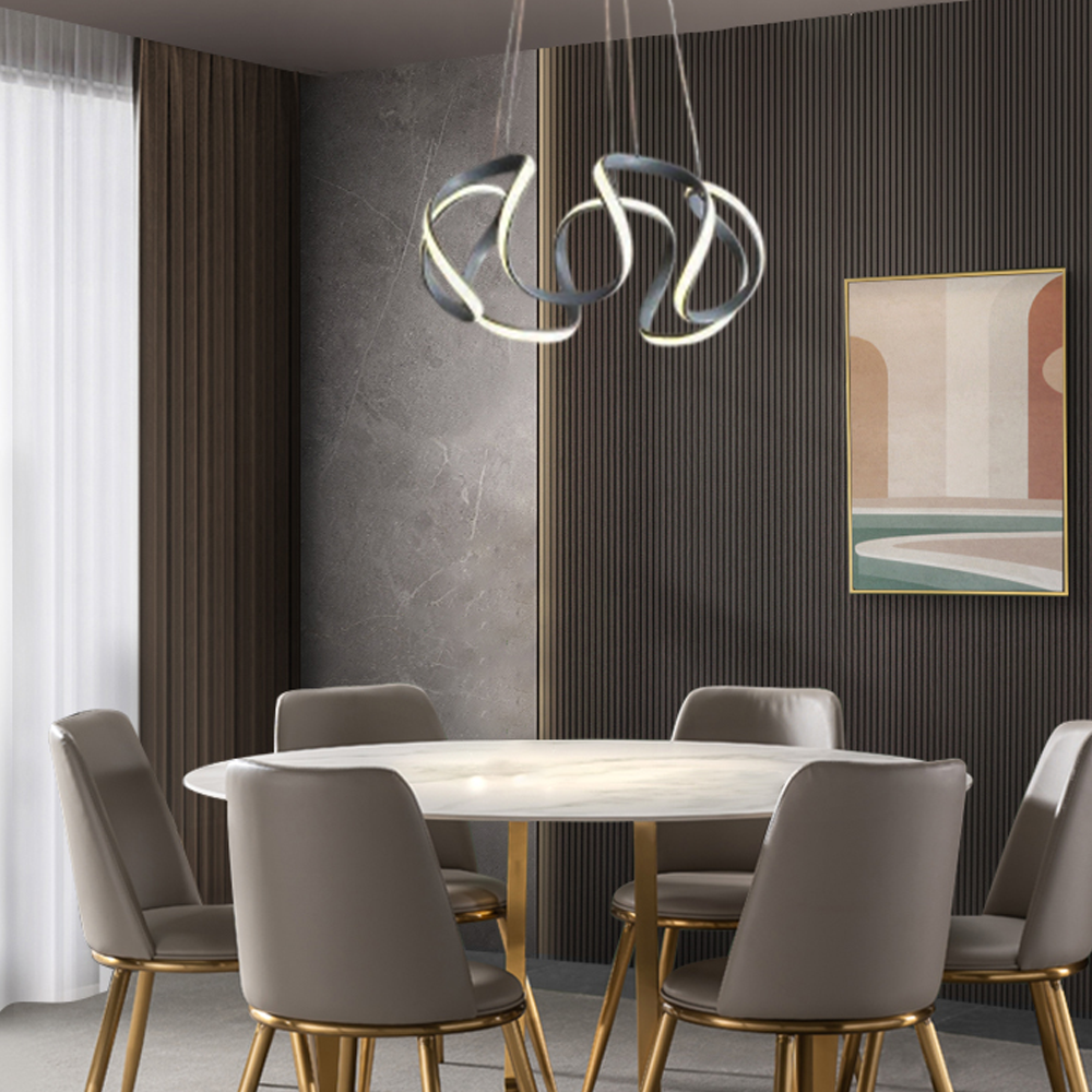 Modern Pendelleuchte Acryl Kaffee Esszimmer