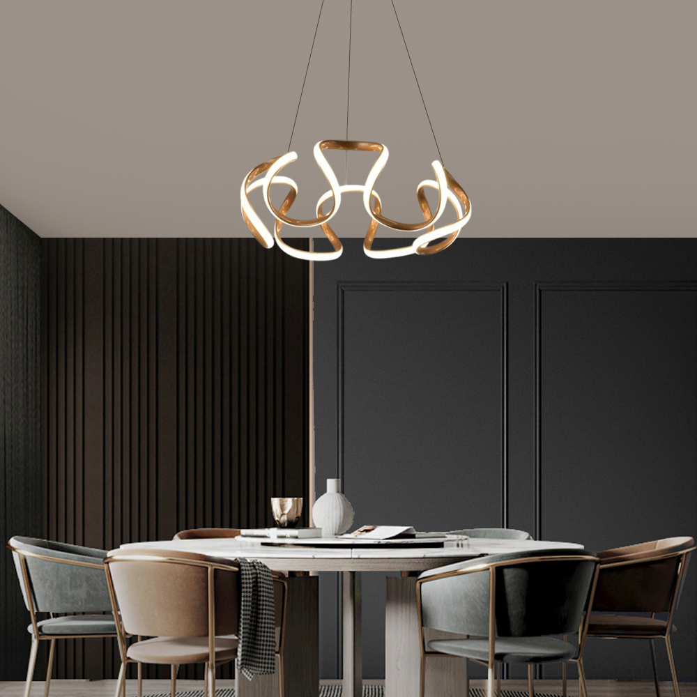 Modern Pendelleuchte Acryl Kaffee Esszimmer