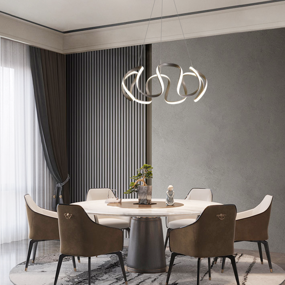 Modern Pendelleuchte Acryl Kaffee Esszimmer