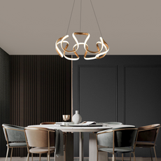 Modern Pendelleuchte Acryl Kaffee Esszimmer