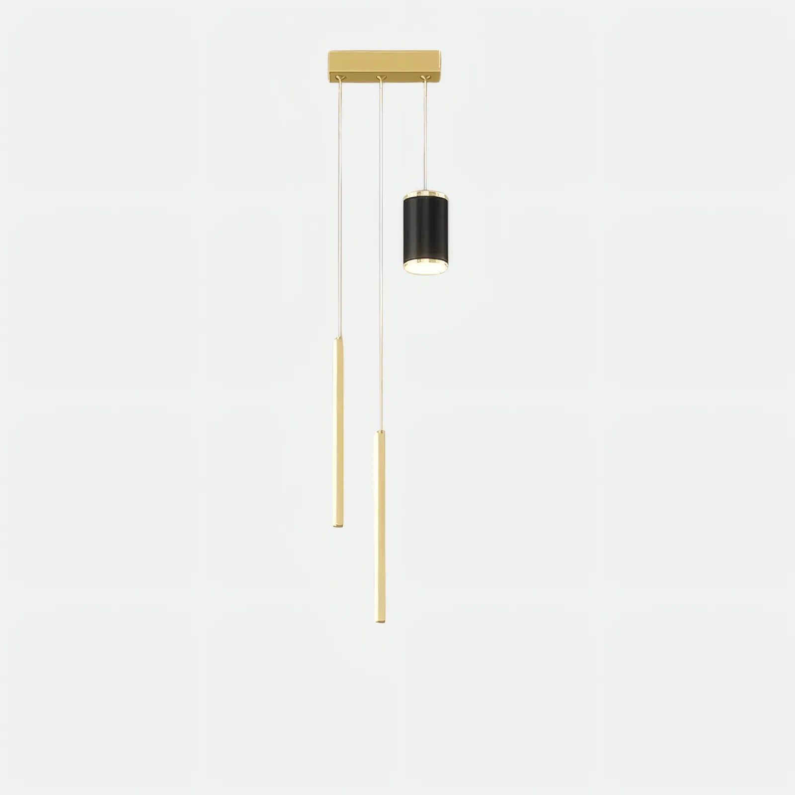 Art Deco Pendelleuchte Metall Gold Wohnzimmer
