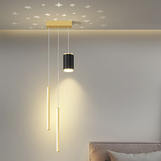 Art Deco Pendelleuchte Metall Gold Wohnzimmer