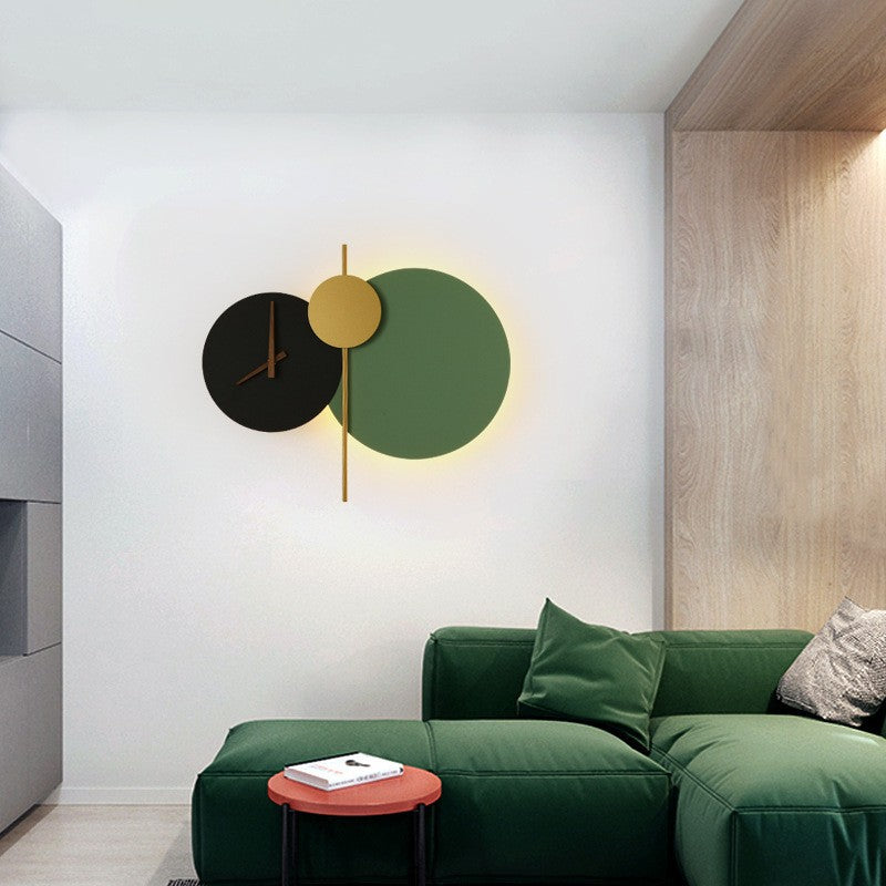 Modern Wandleuchte Acryl Schwarz/Grün Schlafzimmer