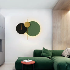 Modern Wandleuchte Acryl Schwarz/Grün Schlafzimmer