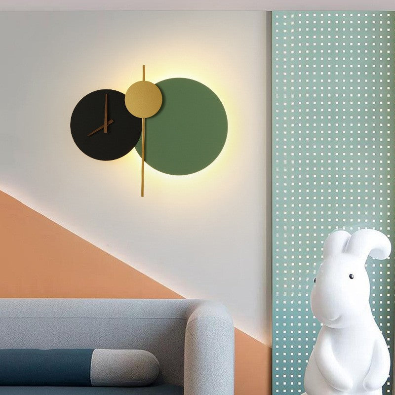 Modern Wandleuchte Acryl Schwarz/Grün Schlafzimmer