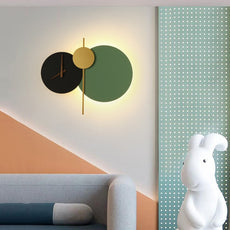 Modern Wandleuchte Acryl Schwarz/Grün Schlafzimmer