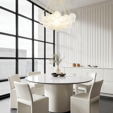 Modern Pendelleuchte LED Kugel Schwarz/Gold Glas Wohnzimmer
