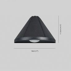 Modern Wandlampe Metall Weiß/Schwarz Flur