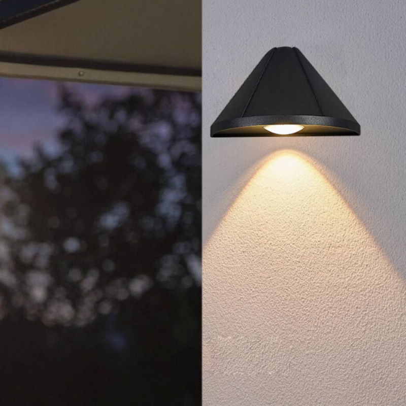 Modern Wandlampe Metall Weiß/Schwarz Flur