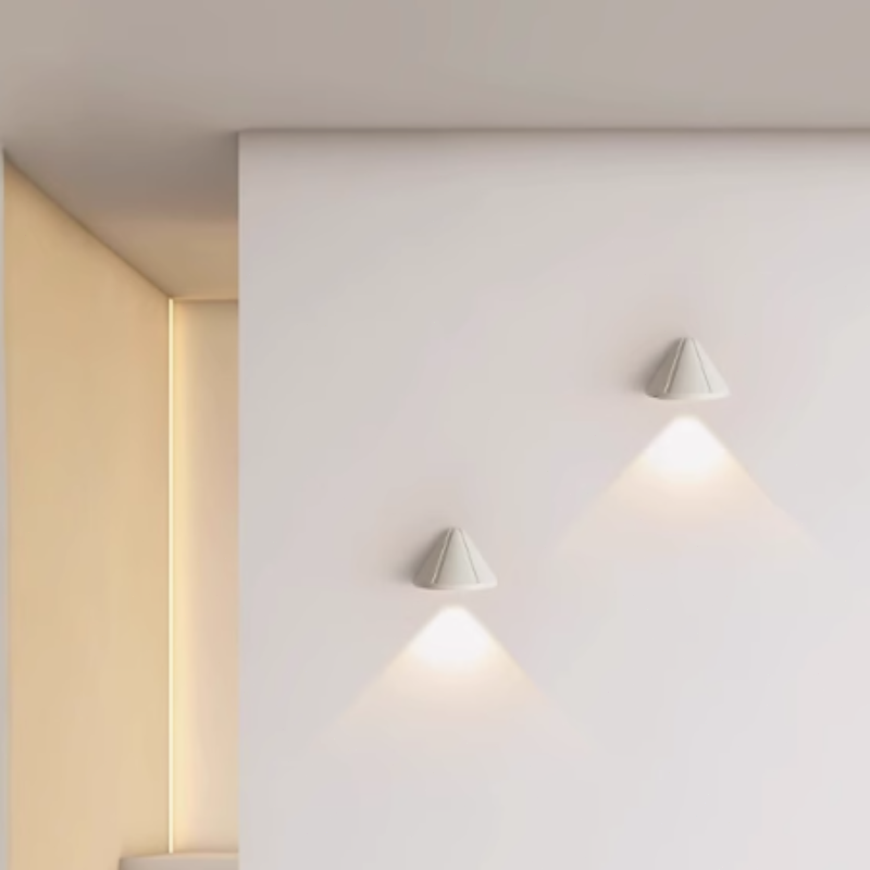 Modern Wandlampe Metall Weiß/Schwarz Flur