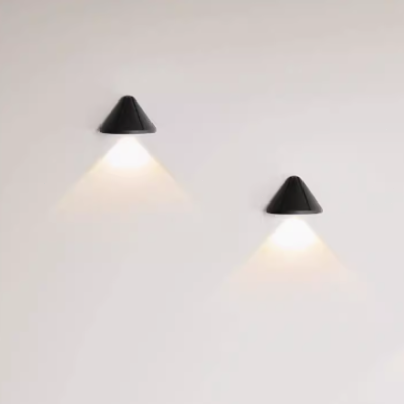 Modern Wandlampe Metall Weiß/Schwarz Flur