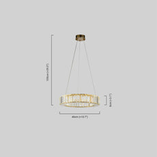 Royal Pendelleuchte Metall Gold Wohnzimmer
