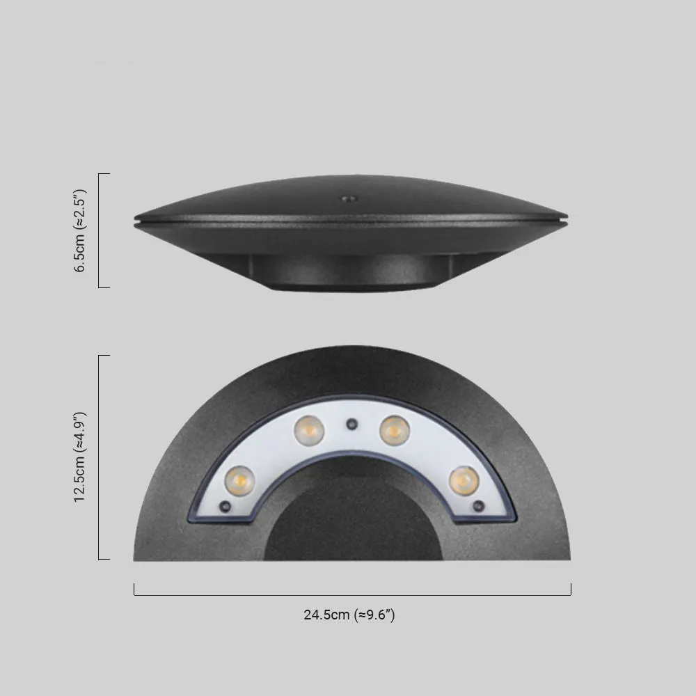  Modern Außenwandleuchte LED Fliegende Untertasse Metall/Acryl Terrasse/Garten
