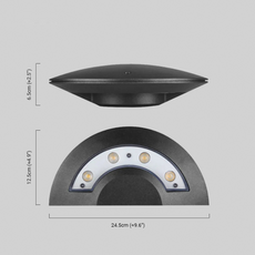 Modern Außenwandleuchte LED Fliegende Untertasse Metall/Acryl Terrasse/Garten