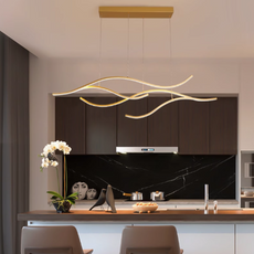 Nordic Pendelleuchte Metall Gold Esszimmer