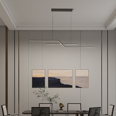 Minimalistische Pendelleuchte eignet sich für das Esszimmer.
