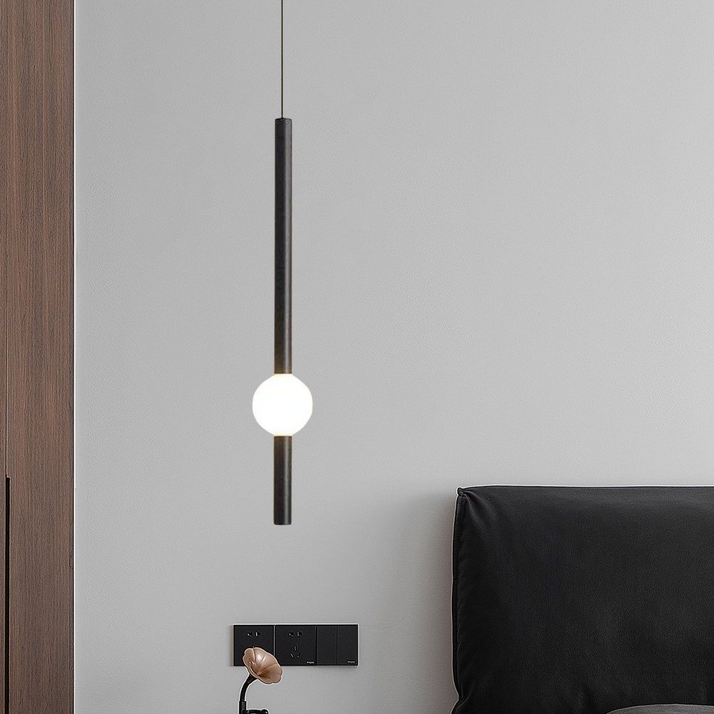 Moderne Pendelleuchte LED Zlindrisch Metall Schlafzimmer