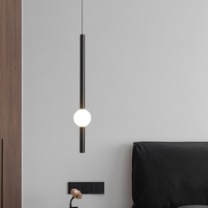 Moderne Pendelleuchte LED Zlindrisch Metall Schlafzimmer