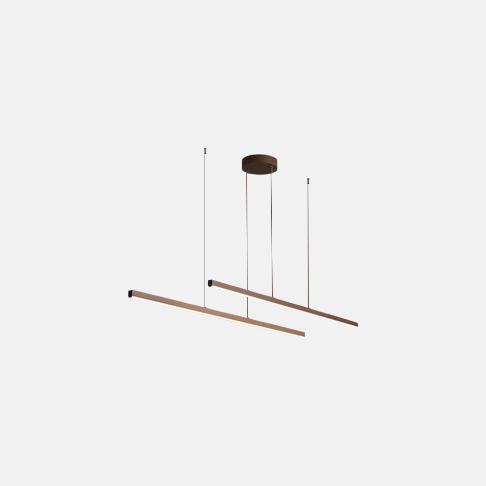 Modern Pendelleuchte LED Linear Braun Esszimmer