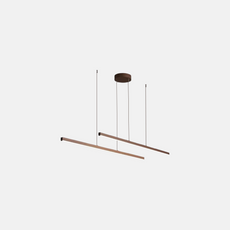 Modern Pendelleuchte LED Linear Braun Esszimmer