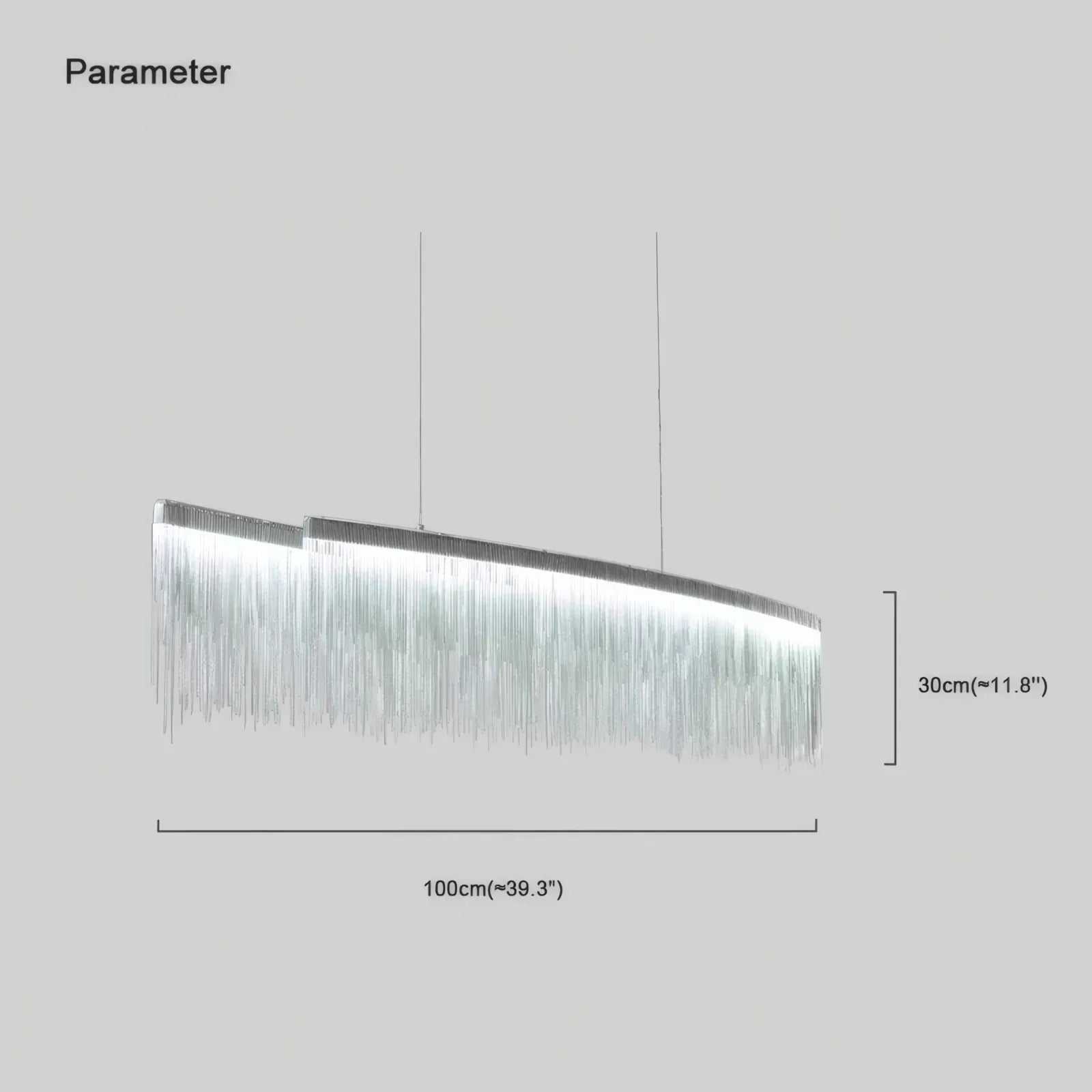 Modern Pendelleuchte Acryl Chrom Wohnzimmer