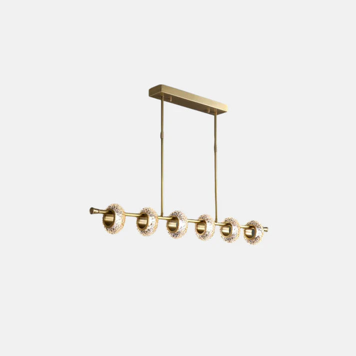 Modern Pendelleuchte Acryl/Metall Gold Esszimmer