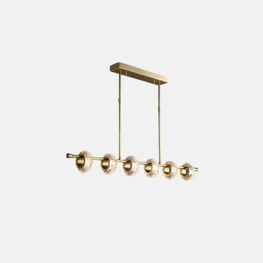 Modern Pendelleuchte Acryl/Metall Gold Esszimmer