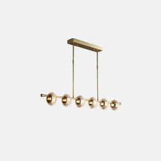 Modern Pendelleuchte Acryl/Metall Gold Esszimmer