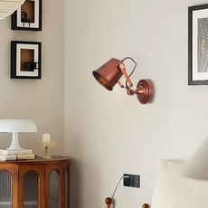 Nordic Wandlampe Metall Rost Wohnzimmer