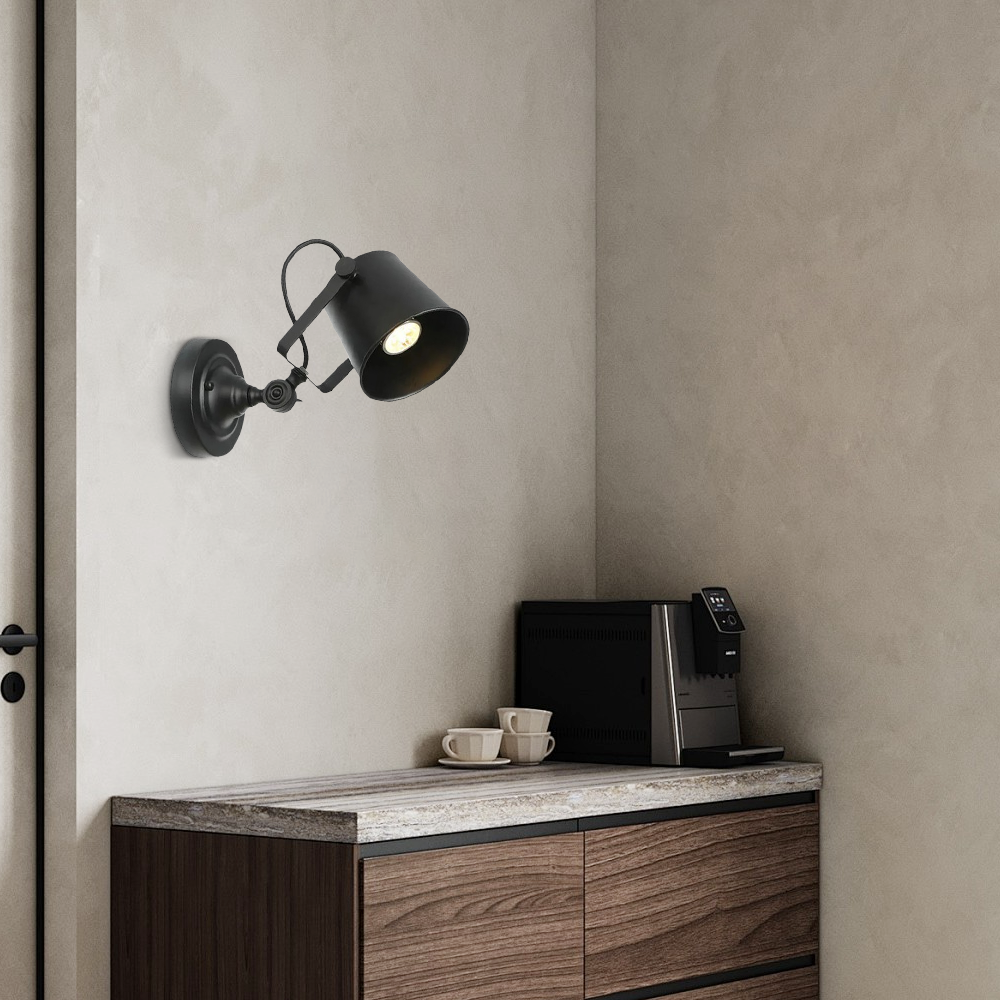Nordic Wandlampe Metall Rost Wohnzimmer
