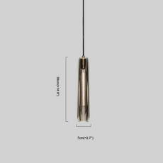 Modern Pendelleuchte LED Zylindrisch Glas Klar Wohnzimmer